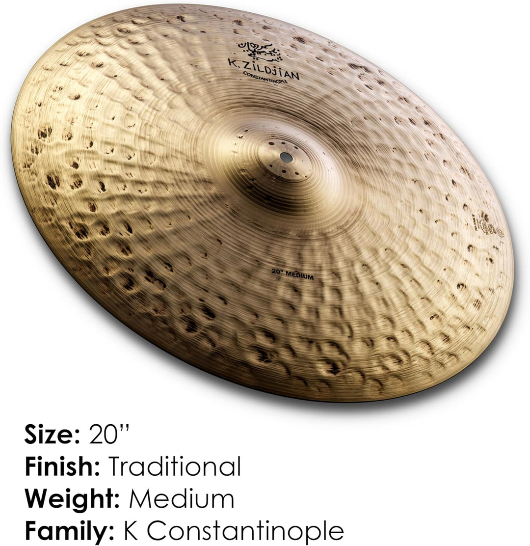 Zildjian K Constantinople Series - 20" Medium Ride Cymbal 20 Zoll Medium, 20 Zoll Medium