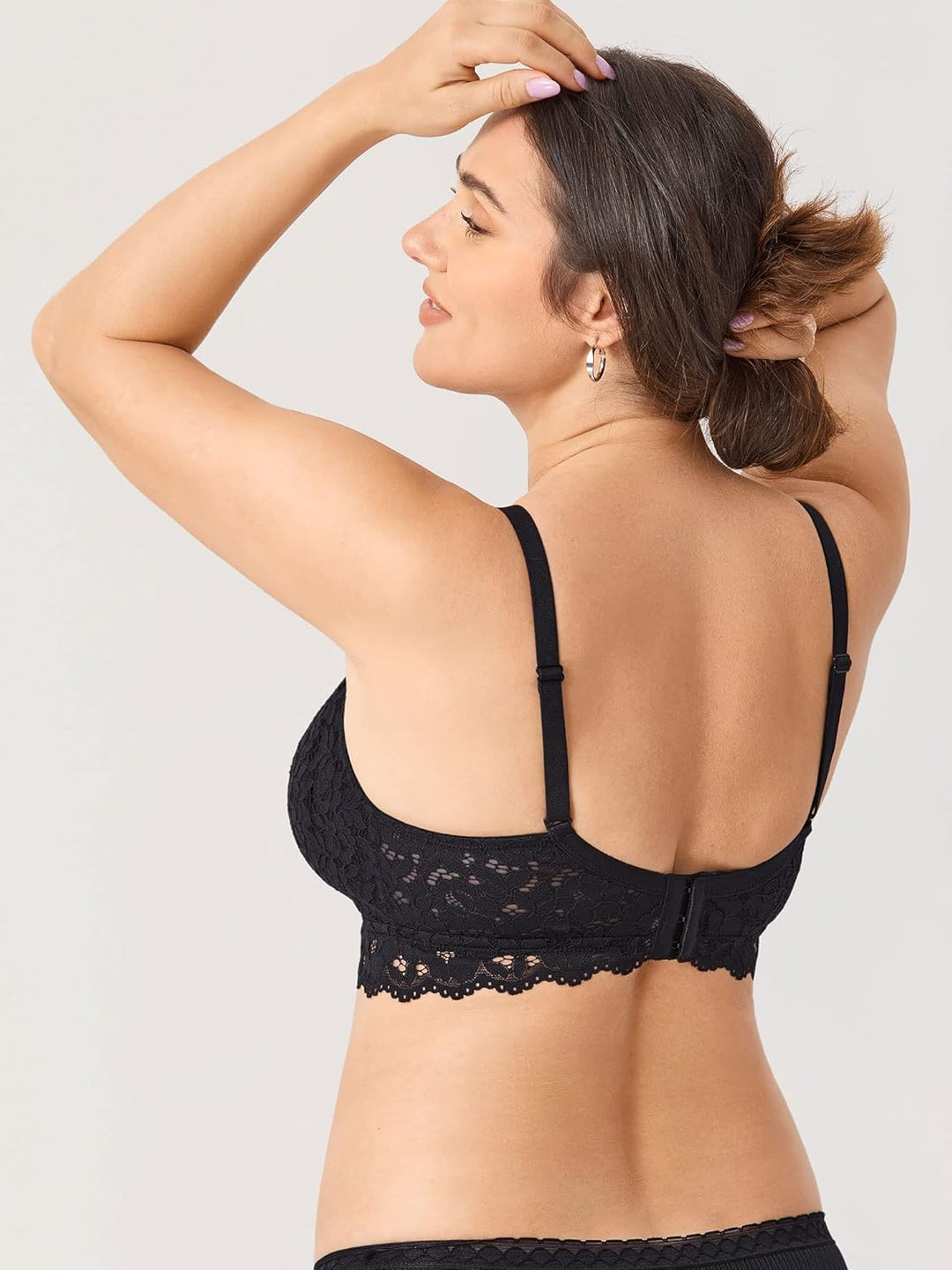 MOMANDA Damen Still BH Spitze Bralette ohne Bügel Gepolstert Schwangerschafts BHS Grosse Brüste Stil