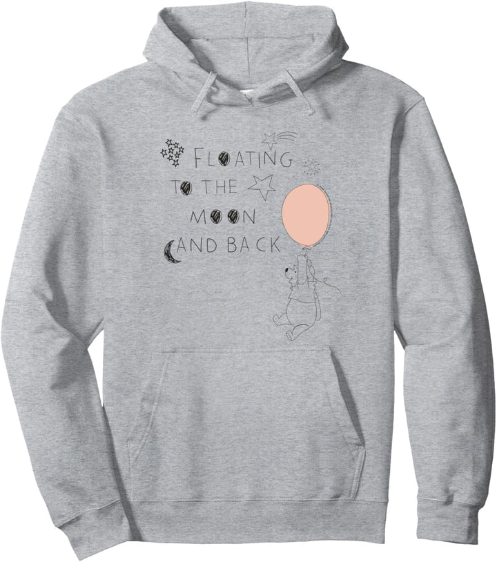Disney Winnie the Pooh Moon Balloon Sketch Pullover Hoodie