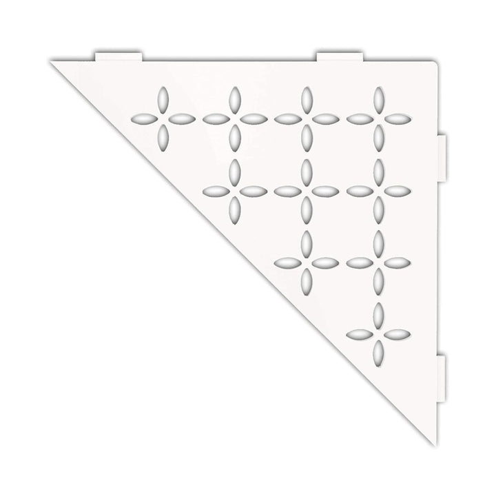 Schlüter SHELF-E-S1 210x210mm Floral Brillantweiss matt, Brillantweiss Matt