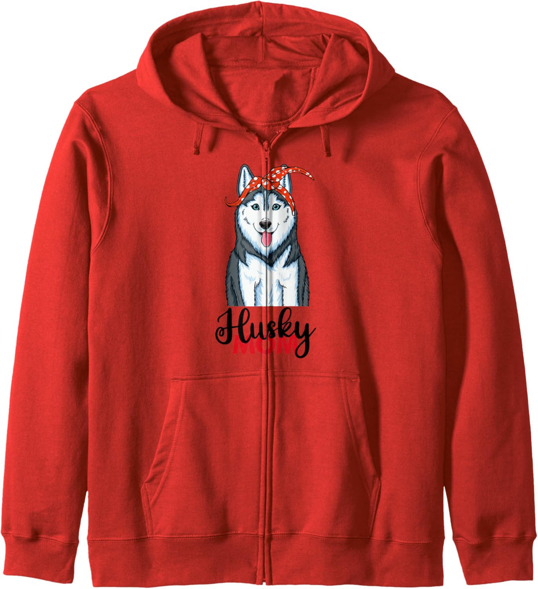 Husky Dog Mama Sibirian Husky Mom Kapuzenjacke
