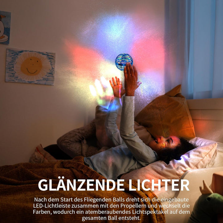 Fliegender Ball (rot) Flying Orb Ball UFO Magic Spinner Spielzeug für Kinder im Freien, Geschenk für