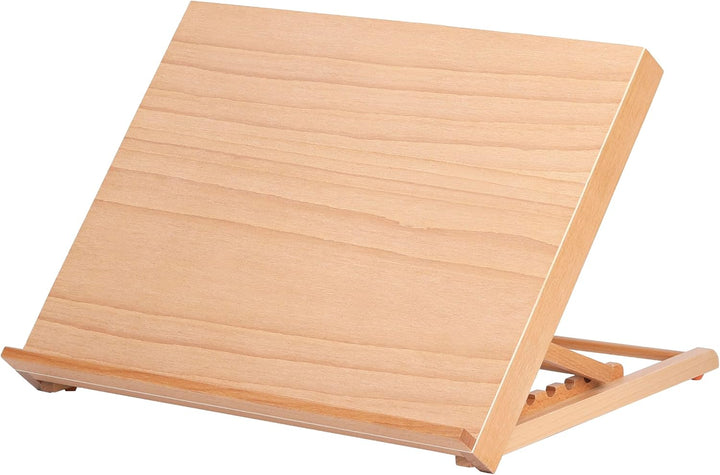 Tischstaffelei A3 Zeichenbrett Staffelei Workstation 47x36cm aus Buchenholz Buchhalter