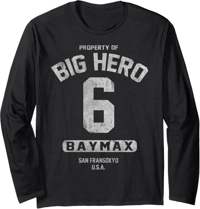 Disney Big Hero 6 Property Of Baymax Logo Langarmshirt