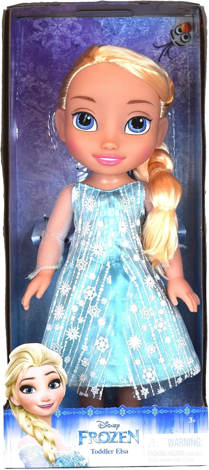 Disney 98921Frozen (Eiskönigin) ELSA Puppe, 35 cm gross, mit glitzerndem Kleid