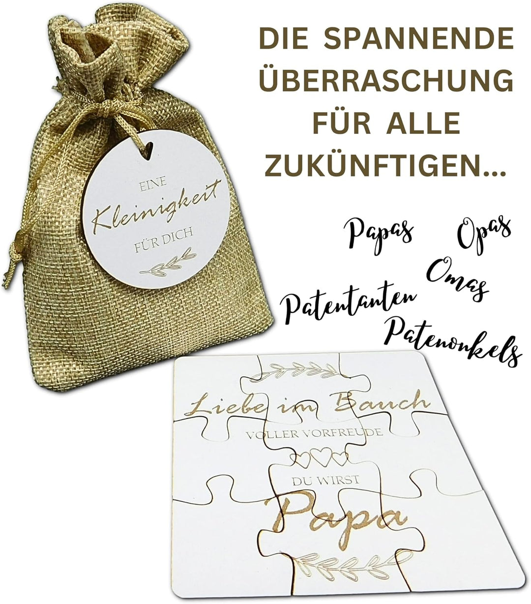 Puzzle Schwangerschaftsankündigung für Ihre Lieben | Originelle Puzzleidee, persönliches Geschenk fü