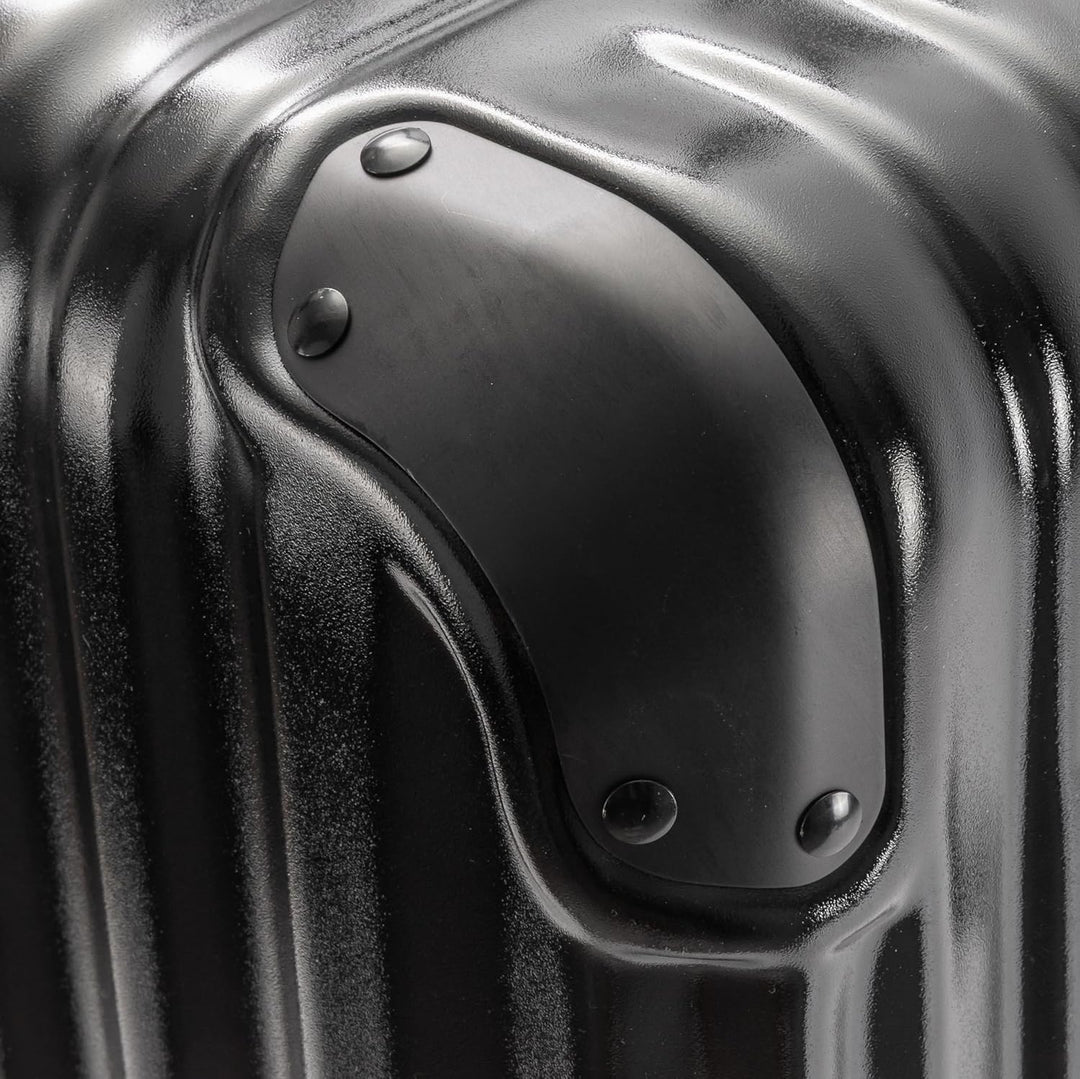 Travelhouse London Koffer Schwarz S-55cm, L-55cm · 2er-Set · Alu-Rahmen · Polykarbonat Hartschale ·