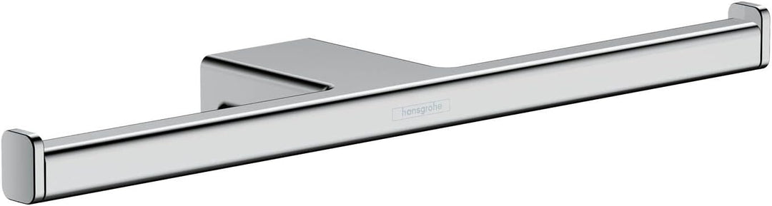 hansgrohe Doppel-Toilettenpapierhalter AddStoris, Doppelpapierrollenhalter Chrom, 2 Rollen 2 Rollen