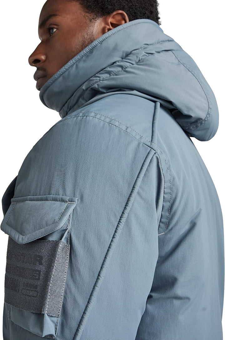 G-STAR RAW Herren Vodan Padded Hooded Parka Jackets L Grau (axis D22713-D419-5781), L Grau (axis D22