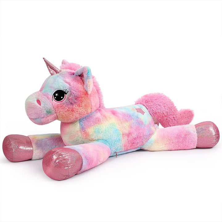 Yeqivo Riesen Einhorn Spielzeug Plüsch Grosses Regenbogen Lila Einhorn Kuscheltier Schöne Einhorn Ge