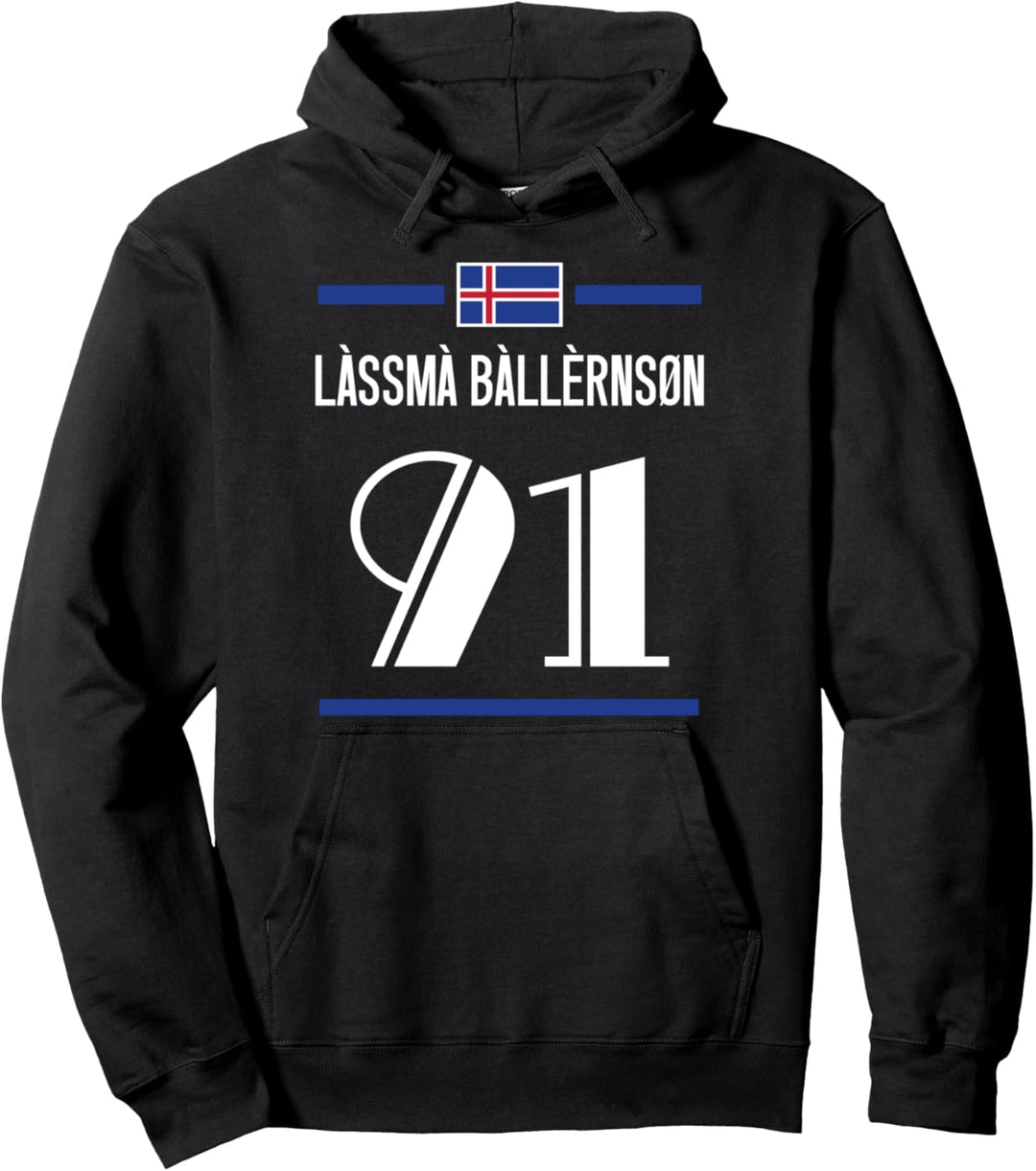 Isländische Namen auf Sauf Trikot Fussball Island Mallorca Pullover Hoodie
