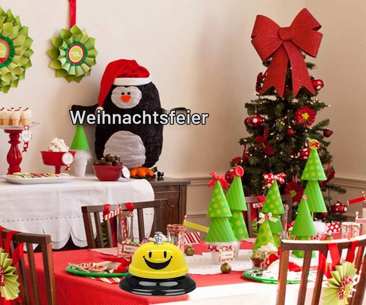 4 Stück Tischglocke, Rezeptionsklingel mit Knackigem Klingeln Service Glocke Klingel mit klarem Klan