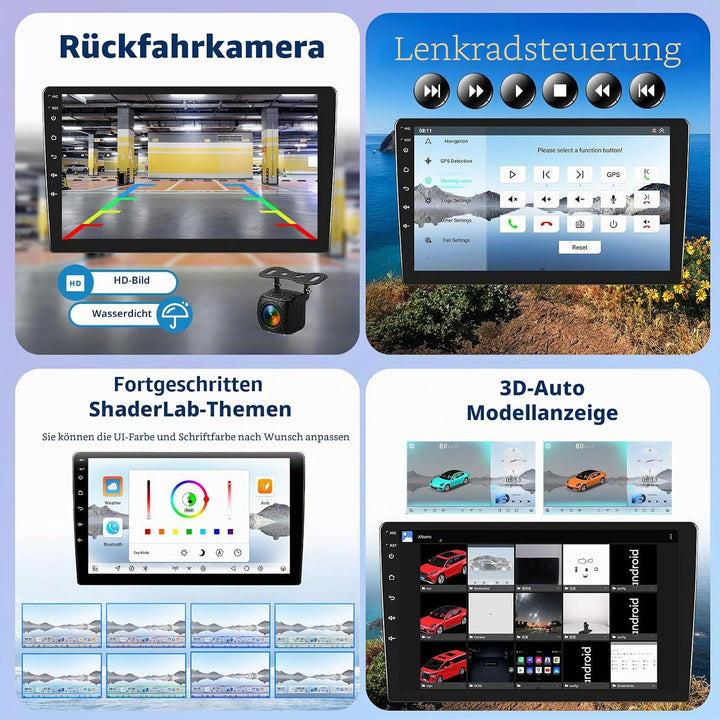 Android 15, 4G+64G 8-Kern CAMECHO Qualcomm Autoradio für Mercedes Benz Smart Fortwo W451 2011-2015 C