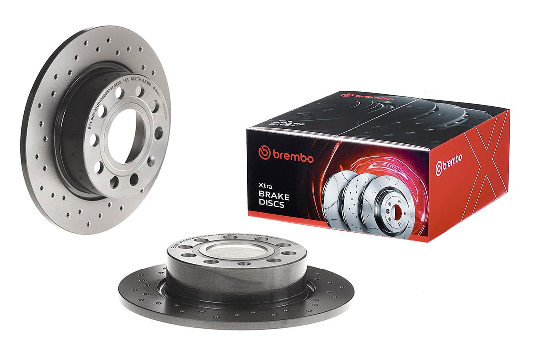 BREMBO 08.9502.1X Bremsscheibe Scheibenbremsen, Bremsscheiben (x2)