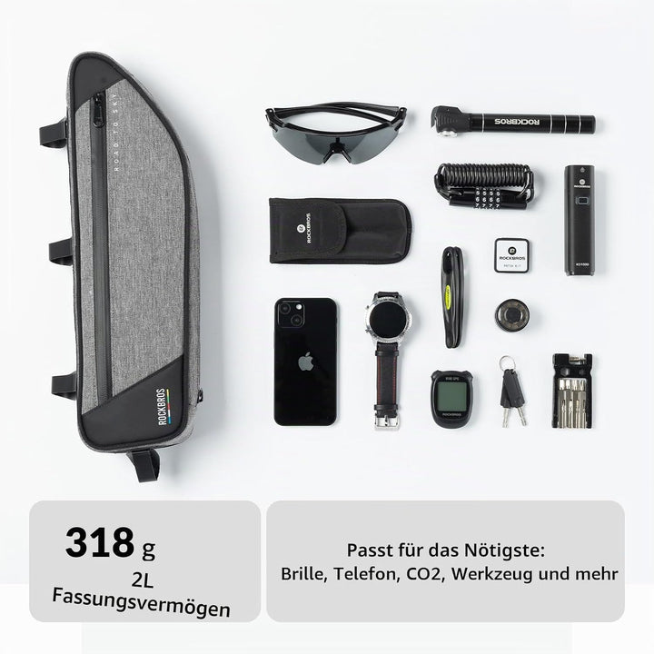 ROCKBROS Road-to-Sky Fahrrad Rahmentasche Reflektierende Wasserabweisende Fahrradtasche für Rahmen 2