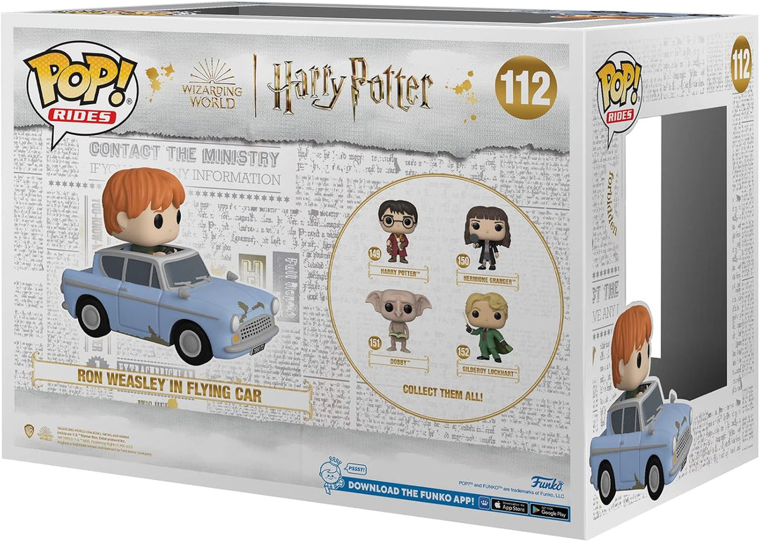 Funko POP! Ride Super Deluxe: Harry Potter Chamber of Secrets 20th - Ron Weasley Mit Car - Vinyl-Sam
