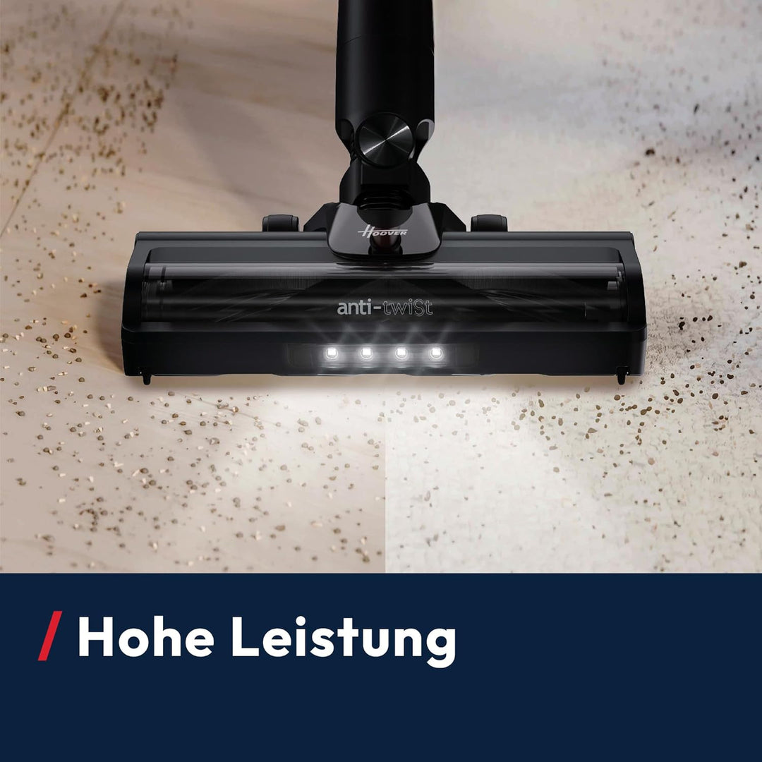 Hoover HF1 Plus Akku Staubsauger mit Anti-Haarverwicklung, Parkfunktion, Staubsauger kabellos mit XL