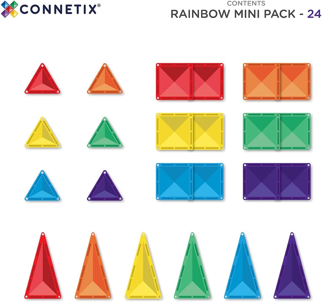 Connetix Regenbogen Mini Pack 24 Stücke