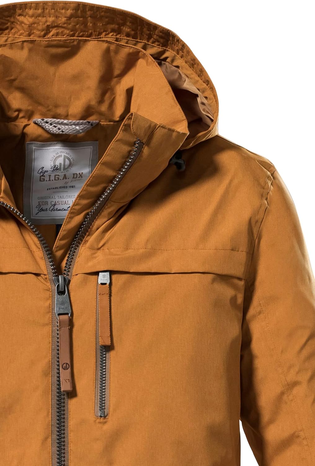 G.I.G.A. DX Herren Gs 12 Mn Jckt Funktionsjacke/Outdoorjacke mit einrollbarer Kapuze L dark curry, L