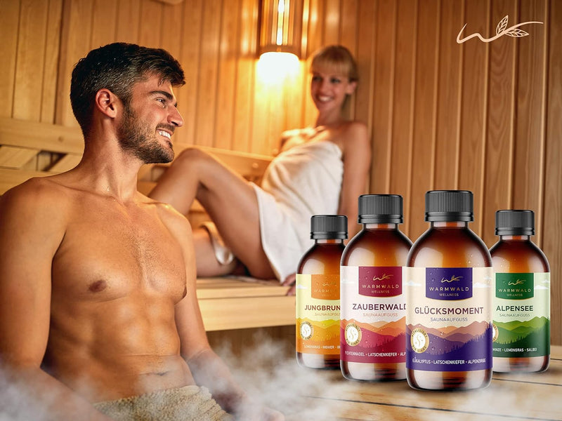 Warmwald - Saunaaufguss - Sauna Aufgussmittel mit natürlichen ätherischen Ölen - Saunaöl - Saunaduft
