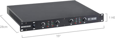 Pronomic P-154E MKII Endstufe - 4-Kanal Endstufe - Leistung RMS/4 Ohm: 4x 150 Watt - Besonders geeig