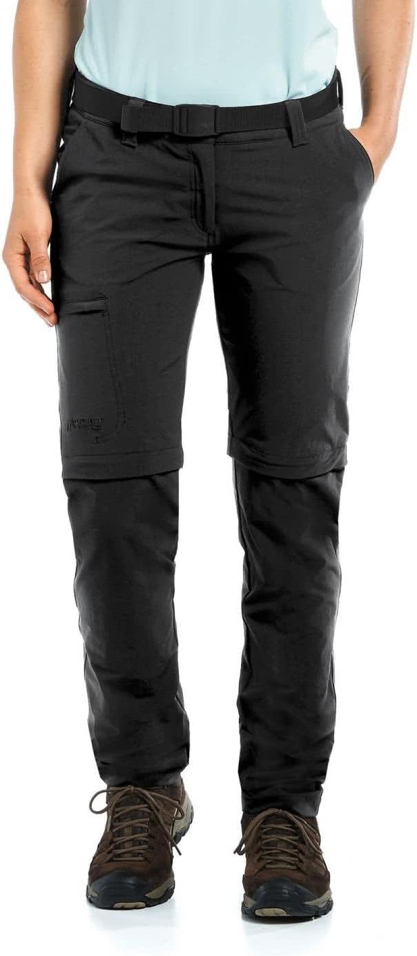 Maier Sports Damen Inara slim zip 17 Schwarz, 17 Schwarz