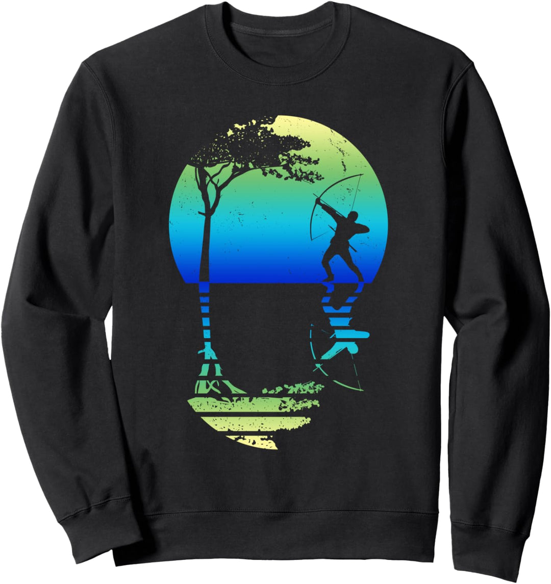 Bogenschütze Shirt Herren Bogenschiessen Geschenk Bogensport Sweatshirt