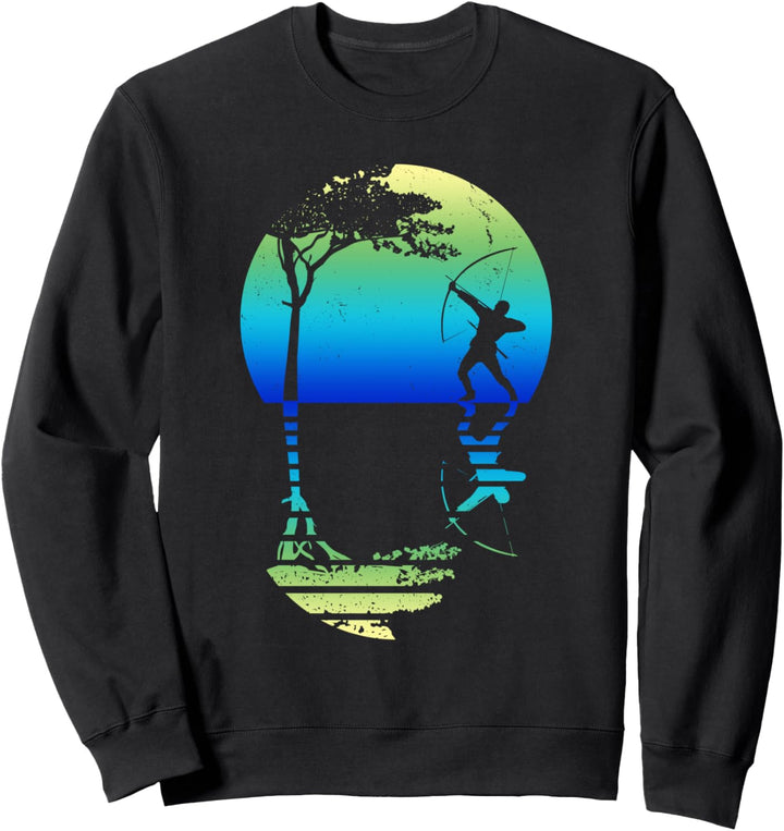 Bogenschütze Shirt Herren Bogenschiessen Geschenk Bogensport Sweatshirt