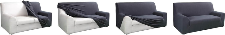 Tural Elastischer Sofabezug Valeta. Sofaüberwurf, Grau, 3 Sitzer (180-230cm) 3 Sitzer (180-230cm) Gr