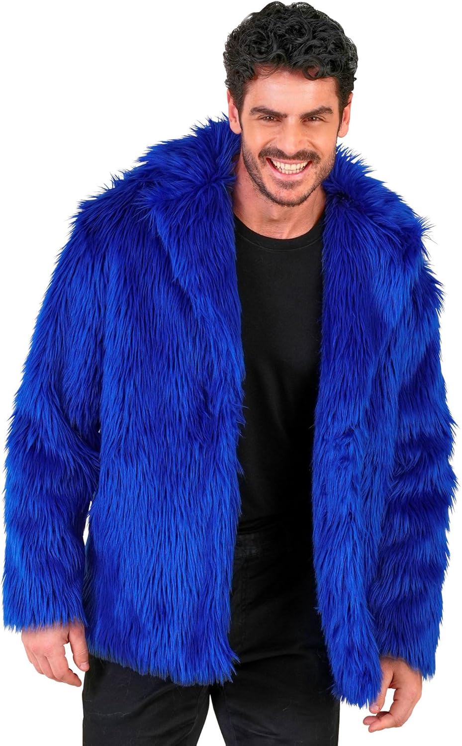 W WIDMANN MILANO Party Fashion - Kunstfell-Jacke für Damen und Herren, Plüschjacke, Kostüm, Party Ou