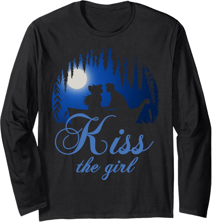 Disney Little Mermaid Ariel Eric Night Poster Kiss The Girl Langarmshirt