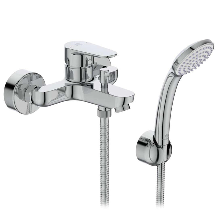 Ideal Standard BC706AA Wannenarmatur Cerafine O mit Aufsatz, chrom Hebel, Hebel