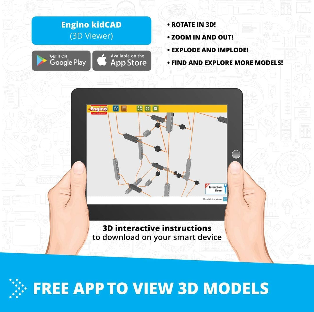Engino CE301MM-A Creative Engineering Maker Master 30 Modelle Set, Mehrfarbig