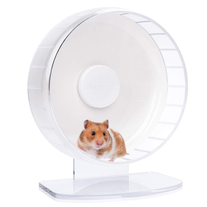 Niteangel Super-leise Hamsterräder - Leise Spinner-Hamsterräder mit verstellbarem Ständer für Zwergh