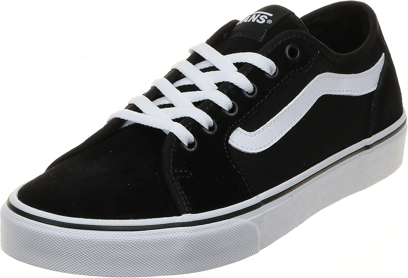 Vans Unisex Filmore Decon Sneaker 48 EU Suede Canvas Black White, 48 EU Suede Canvas Black White