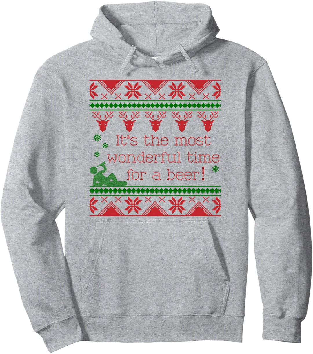 Bier Weihnachten Ugly Christmas Sweater lustig Pullover Hoodie