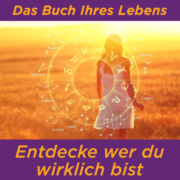 Das Buch deines Lebens - Geburtshoroskop personalisiert, Dein ganz persönliches Horoskop, Geschenk z