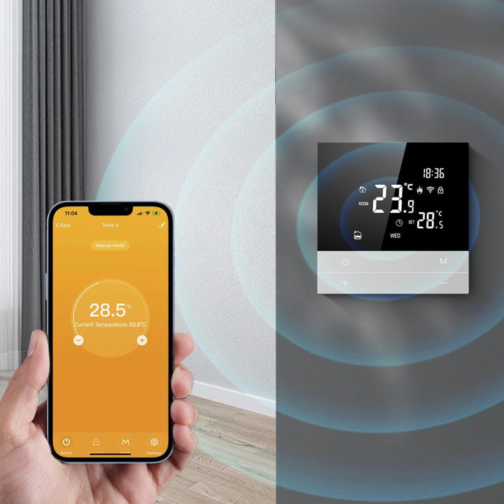 Fasizi Smarter WLAN-Thermostat Für Fussbodenheizung – Programmierbarer Innenthermostat Mit Alexa/Goo