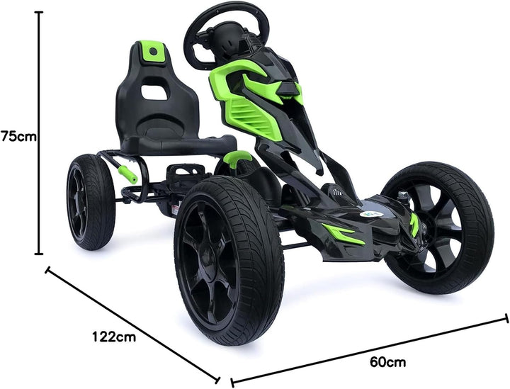 Kinder Pedal Go Kart - 5-12 Jahre, Mit Pedal, Shaum Reifen Eva Wheels