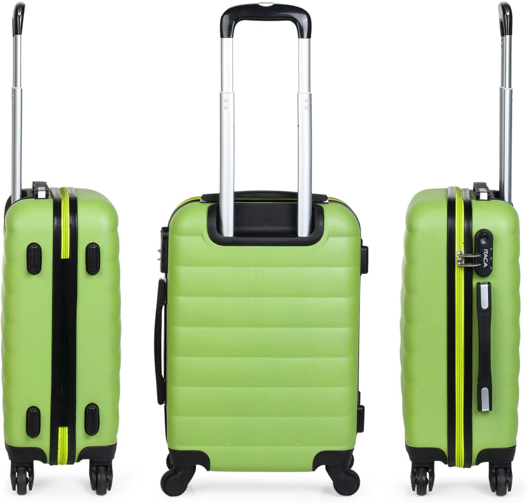 ITACA - Trolley Handgepäck Cabin Trolley Koffer Reisekoffer Hartschalenkoffer mit Zahlenschloss - Ka