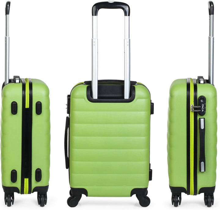 ITACA - Trolley Handgepäck Cabin Trolley Koffer Reisekoffer Hartschalenkoffer mit Zahlenschloss - Ka