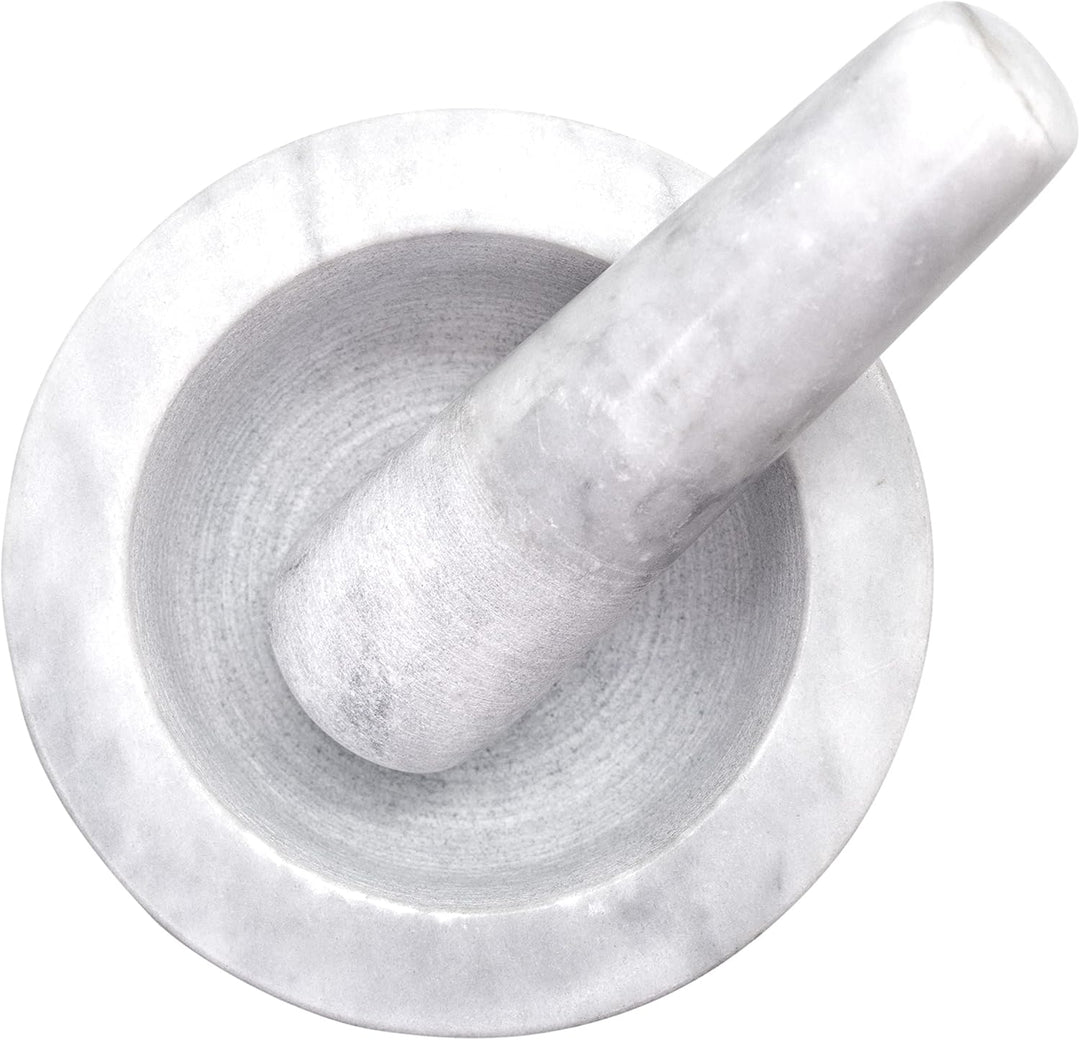 NERTHUS FIH 896 Marmormörtel Weiss Robust und leicht zu reinigen, 13 x 13 x 13 cm