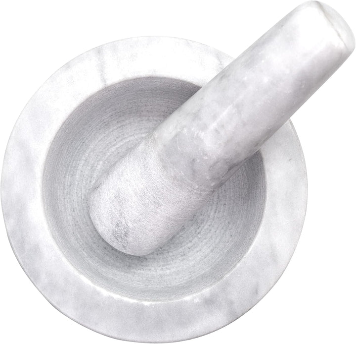 NERTHUS FIH 896 Marmormörtel Weiss Robust und leicht zu reinigen, 13 x 13 x 13 cm