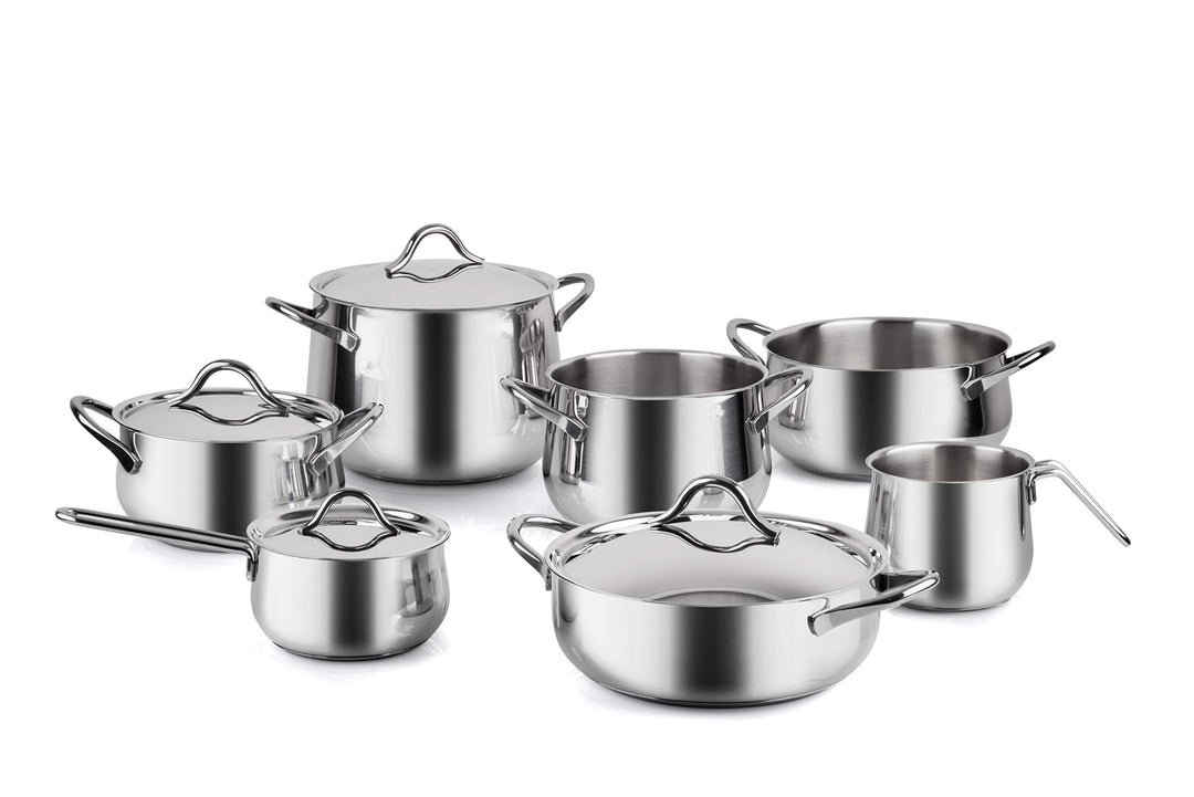 Barazzoni Sapore Italiano Batteria Batteria 11 pezzi silber/schwarz, Batteria 11 pezzi