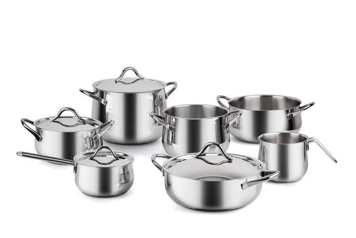 Barazzoni Sapore Italiano Batteria Batteria 11 pezzi silber/schwarz, Batteria 11 pezzi