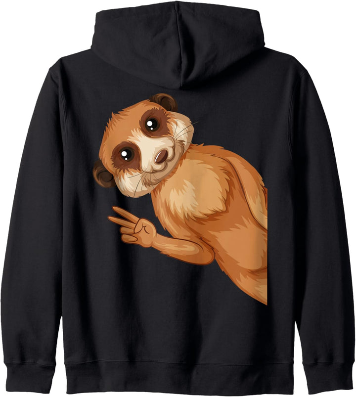 Erdmännchen Kinder Mädchen Jungen Kapuzenjacke