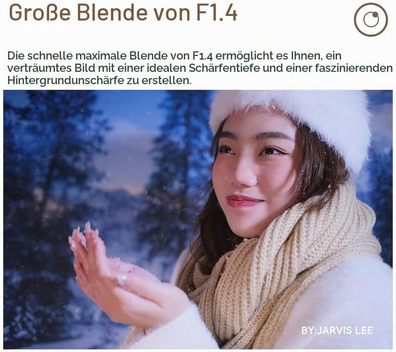 TT Artisan 23mm F/1.4 APS-C Objektiv Anschluss MFT Mount Silver manuelles Weitwinkelobjektiv für spi