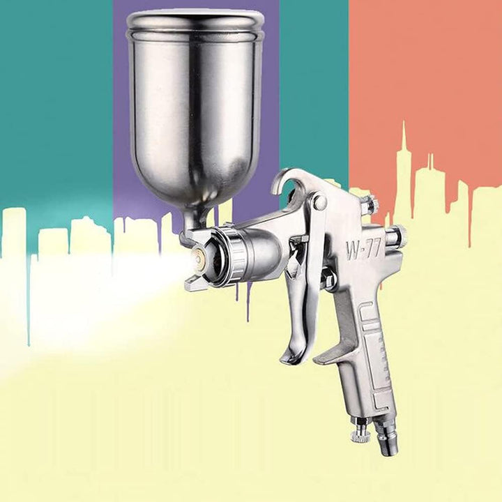 ANCLLO W-77 HVLP Sprühkopf mit 3,0 mm Düse, 400 ml, Silber, Edelstahl und Aluminium