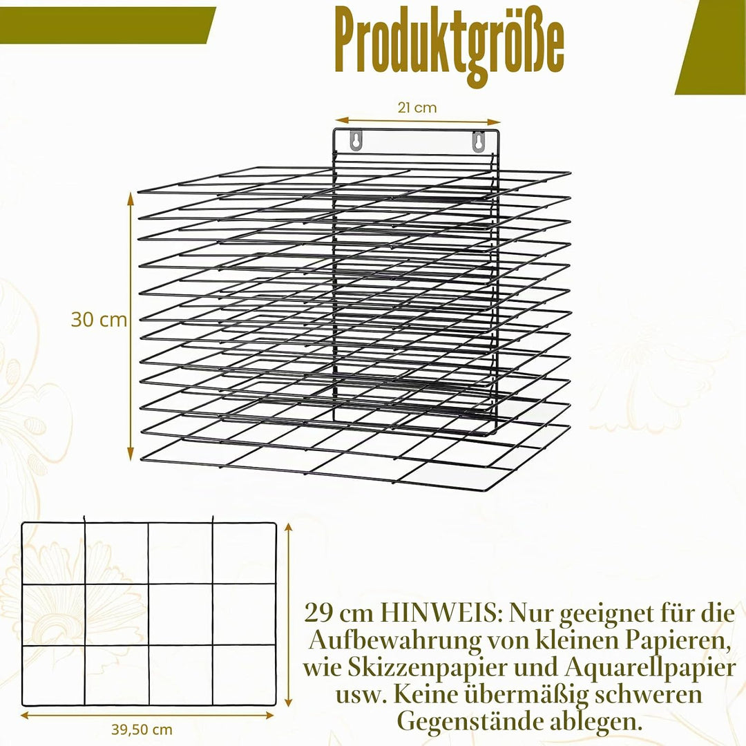 Kunst-Trockenständer für Klassenzimmer, Farbtrockengestell, kleines Kunsttrockengestell, Wandkunst-A