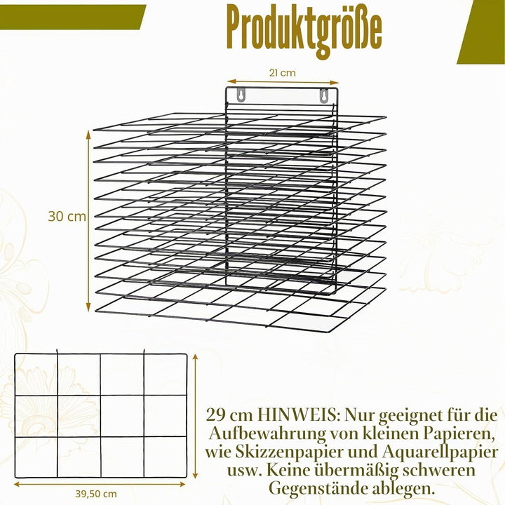 Kunst-Trockenständer für Klassenzimmer, Farbtrockengestell, kleines Kunsttrockengestell, Wandkunst-A